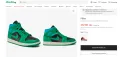 оригинални маратонки  Nike Air Jordan 1 Retro Mid Lucky Green Aquatone номер 36 -36,5, снимка 4