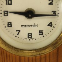 Стар Немски Часовник MERCEDES Дървена Пирографирана Основа, снимка 4 - Антикварни и старинни предмети - 39410666