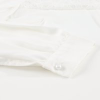 Дамска елегантна блуза с дълъг ръкав в бяло, снимка 10 - Блузи с дълъг ръкав и пуловери - 40526299