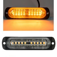 10 LED Аварийна Лампа За Пътна Помощ , Жълта Блиц Мигаща Светлина 12V, снимка 1 - Аксесоари и консумативи - 44392829