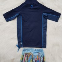 Тениска за плаж UPF50+ размер 8-10 години с подарък бански, снимка 4 - Детско бельо и бански  - 41814246