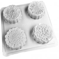 4 лунни сладки китайски молд форма поликарбонат за направа на бисквитки мъфини, снимка 4 - Форми - 17424297