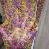 Рокля за плаж плетена многоцветна, снимка 1 - Туники - 41748994