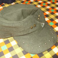 зелена шапка с козирка, снимка 2 - Други - 44396875