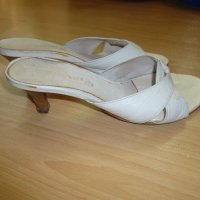 37н Бели летни чехли от естествена кожа, снимка 8 - Чехли - 40609498