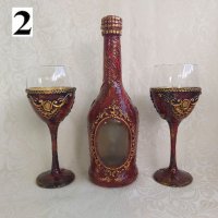  Подаръчни комплекти  за вино /ракия/, снимка 6 - Декорация за дома - 19274800