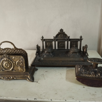 Барокова мастилница-комплект, снимка 1 - Антикварни и старинни предмети - 44717346
