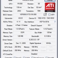 Видео карта ATi Radeon Asus A9550GE 128MB DDR 128bit AGP, снимка 10 - Видеокарти - 42282821