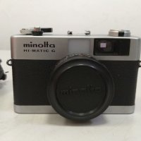 Фотоапарат Minolta HI-MATIC G, снимка 4 - Фотоапарати - 34266335