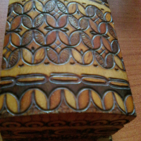 Българска дървена кутия за бижута сувенир 2, снимка 5 - Антикварни и старинни предмети - 36347991