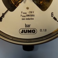 Ел. контактен Манометър JUMO Ф160, 6 bar pressure gauge with alarm contact, снимка 4 - Резервни части за машини - 39374033