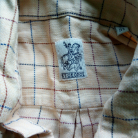 Бежова риза-каре-100% памук, снимка 3 - Ризи - 36343812