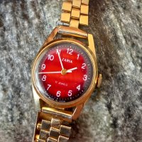 Колекционерски часовник, Заря, позлатен, дамски, отличен, снимка 8 - Антикварни и старинни предмети - 41167484