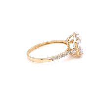 Златен дамски пръстен 2,72гр. размер:59 14кр. проба:585 модел:21946-4, снимка 2 - Пръстени - 44279664