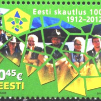 Чиста марка Скаути Скаутизъм 2012 от Естония, снимка 1 - Филателия - 36235905