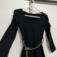 Уникална черна рокля размер S, снимка 2 - Рокли - 35757594
