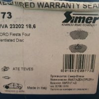 Накладки предни SIMER 773 FORD Fiesta Mk4, Mk5 1995 - 2008, 60 - 150 K.C., бензин, дизел, снимка 3 - Части - 35912719