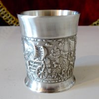 Чаша за ракия,шот от калай,средновековен поход. , снимка 5 - Антикварни и старинни предмети - 44237137