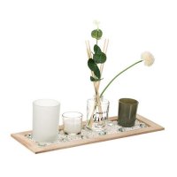 Комплект за свещи и ароматно масло, с растителни пръчици, снимка 1 - Декорация за дома - 42151758