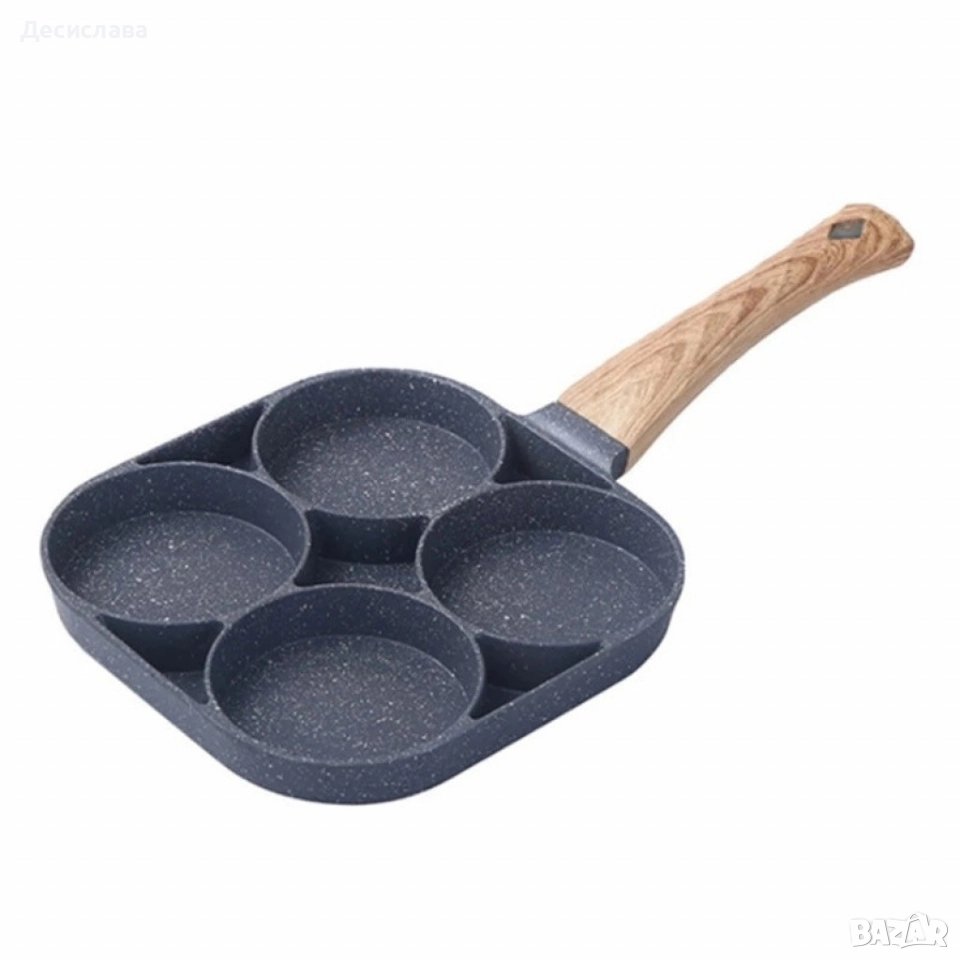 Тиган за яйца с незалепващо покритие - 4 зони, снимка 1