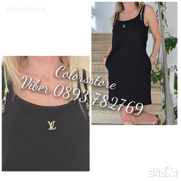 Черна рокля Louis Vuitton-VL35e, снимка 1