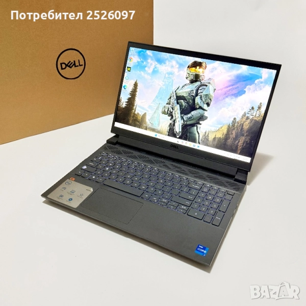 DELL G15/120Hz IPS/i7-11800H/RTX 3050/1TB NVMe/16GB DDR4, снимка 1