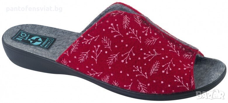 Дамски чехли ADANEX червен принт 36/41, снимка 1