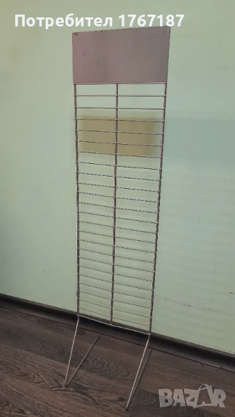 Метален щендер стелаж 85 на 22 см , снимка 1