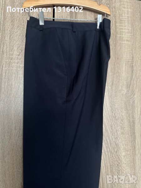 Тъмно син дамски офис панталон, размер 40, снимка 1
