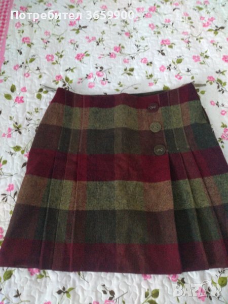 Дамска вълнена пола, размер 14, снимка 1