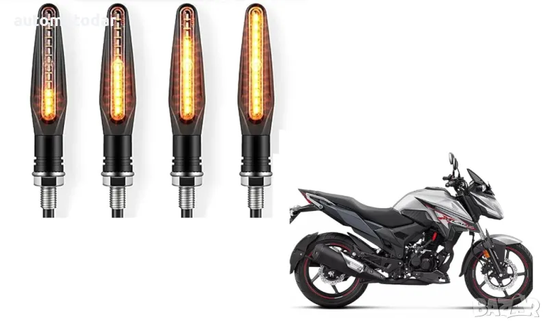 LED мигачи за мотор скутер жълта светлина, снимка 1