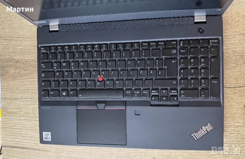 Продавам Lenovo Thinkpad T15 Gen 1/Intel i7-10510U/NVIDIA GeForce MX330/512GB SSD/32GB RAM - НОВ, снимка 1