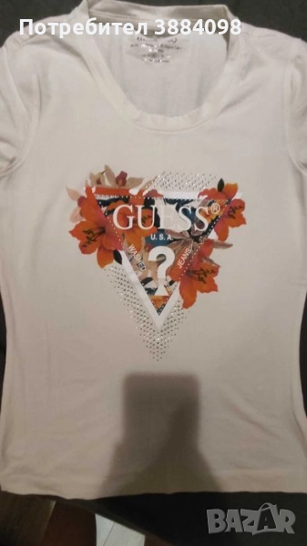 Дамска тениска Guess размер М, снимка 1