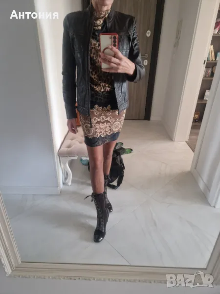 Рокля с тигров принт, снимка 1