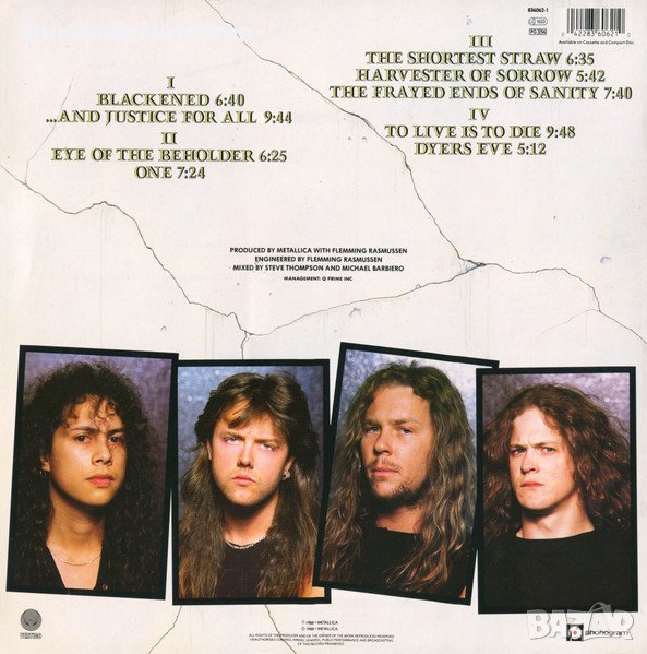 Metallica - And Justice For All - Remastered 2018 2LP - 2 плочи, снимка 1