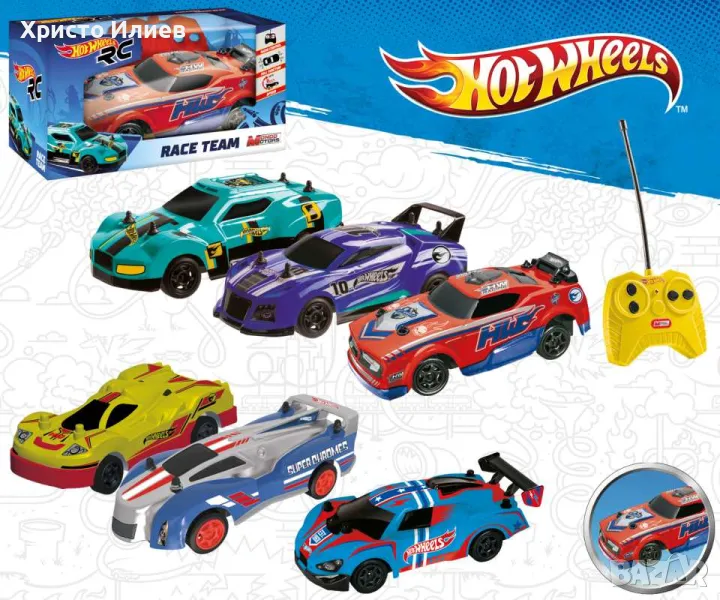 Спортна Кола с дистанционно Hot Wheels 1:28 различни цветове НОВА, снимка 1