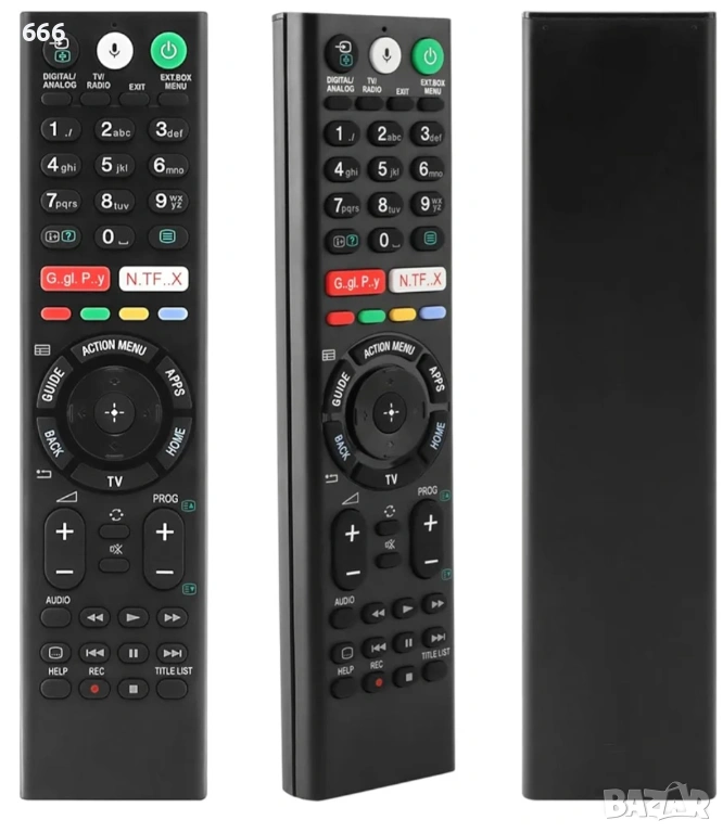 Дистанционно за телевизор Sony, подходящо за различни LCD модели от 43 до 85 инча., снимка 1