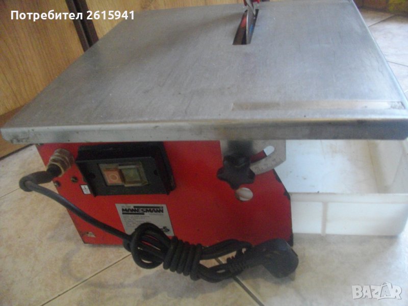 560 Вата-Ел.Машина Немска Профи Мокро/Сухо Рязане Плочи/Плочки/Камък-ф180мм-Реже 32мм-ВАНА-Manesmann, снимка 1