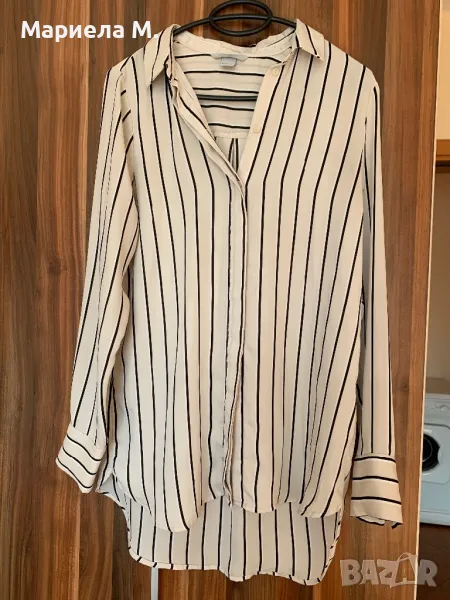 H&M Широка риза, S, немачкаема, снимка 1