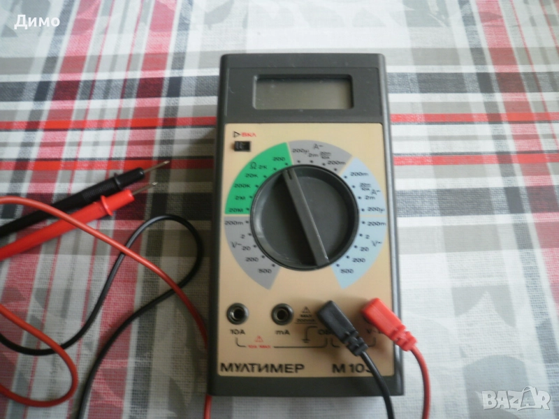 цифров мултимер М103- български от 1990г., снимка 1