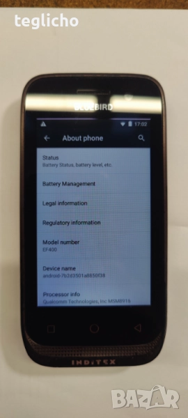 Bluebird EF400 Мобилен компютър терминал, снимка 1