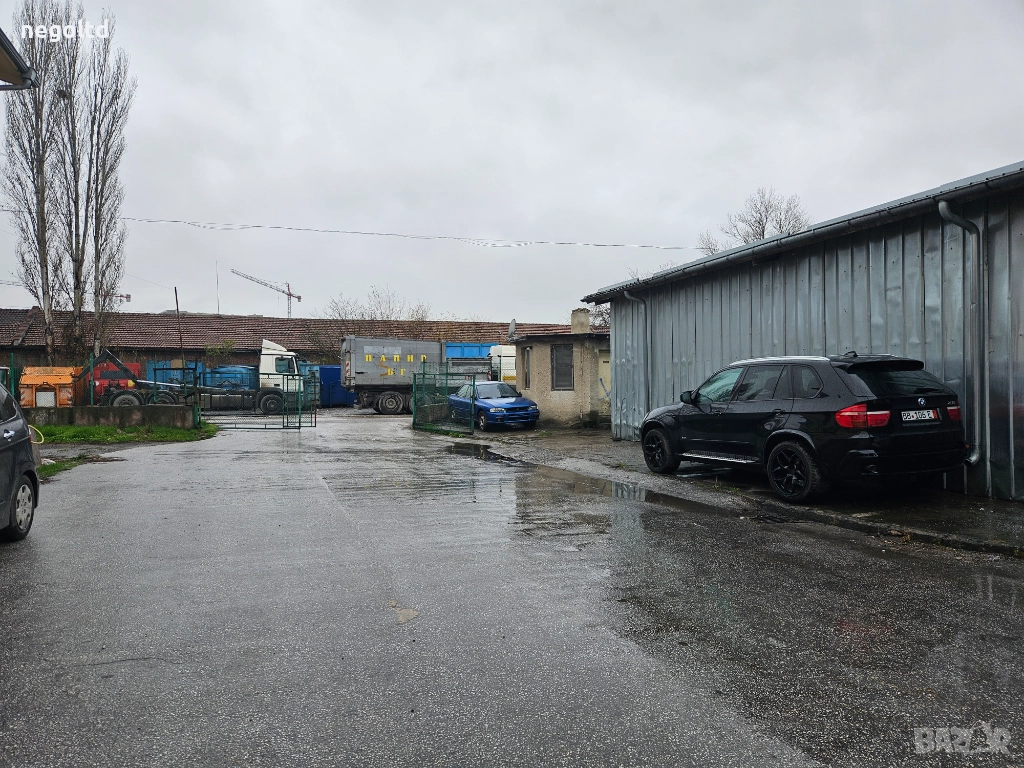 ОТ СОБСТВЕНИК! Склад под наем Пловдив Брезовско шосе ! 900 кв.м +100 навес! Голям двор, снимка 1