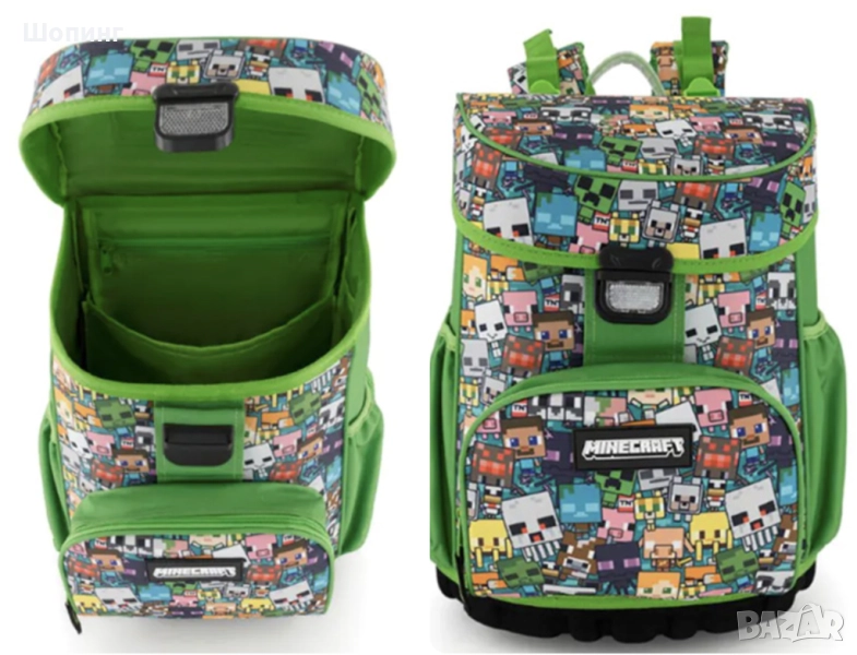 НОВА Ученическа раница Minecraft Ergonomic , снимка 1