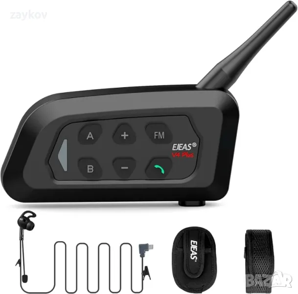 EJEAS V4C Plus - Професионален съдийски интерком, Bluetooth 5.1 съдийска комуникационна система, снимка 1