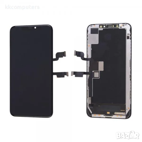 KBS OLED Съвместим LCD Дисплей за iPhone XS Max 6.5' + Тъч скрийн / Черен / Баркод : 483746, снимка 1