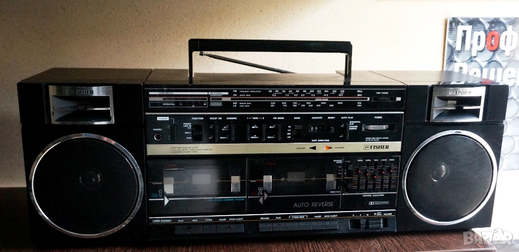 FISHER! Японски касетофон от висок клас! Сервизиран, снимка 1