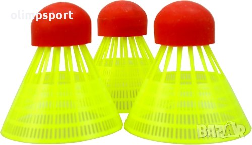 Комплект от 3 броя перца за спийдминтон MAX. Бързи пера, снимка 1