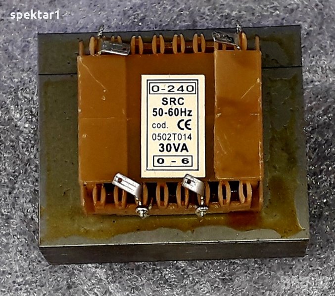 Малък трансформатор трансформатори 220 на 6 волта 30 вата, снимка 1