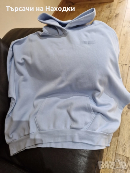 $91 Унисекс суичър Under Armour UA Icon Fleece Ultra 2XL Oversized Hoodie светло син blue, снимка 1