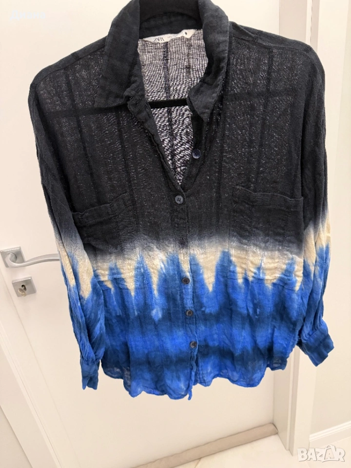 Дамска риза лен с памук, снимка 1